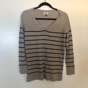 Old Navy V-Neck Striped Sweater